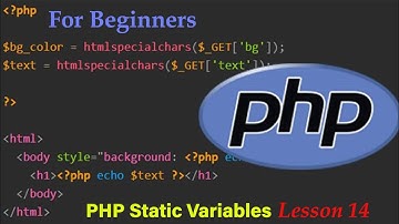 Static Variables in Php l Lesson 14