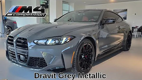 NEW ARRIVAL! 2026 BMW M4 Competition LCI Dravit Grey Metallic on Fiona Red #bmw #m4 #g82 