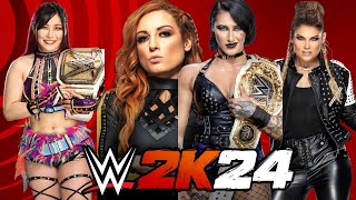 WWE 2K24 Becky Lynch vs Beth Phoniex Vs Rhea Ripley Vs Iyo Sky Fatal 4-way Extreme Rules Match