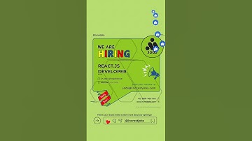 We are hiring a React.js Developer.