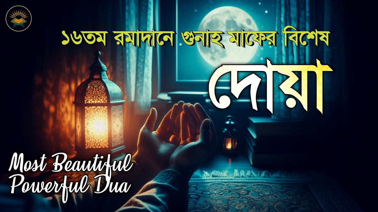 ১৬ তম রমজানে গুনাহ মাফের জন্য সর্বশ্রেষ্ঠ দোয়া | Most Beautiful Dua in Ramadan