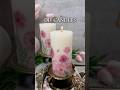 Easy DIY Candles 🌸 #DIY #DIYCandle #SpringDecor #diyhomedecor #dollartreediy #pinkaesthetic #gift