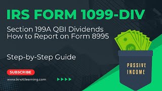 IRS Form 1099DIV with Section 199A Dividend Distributions