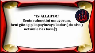 Allah'ım Senin Rahmetini Umuyorum Resimi