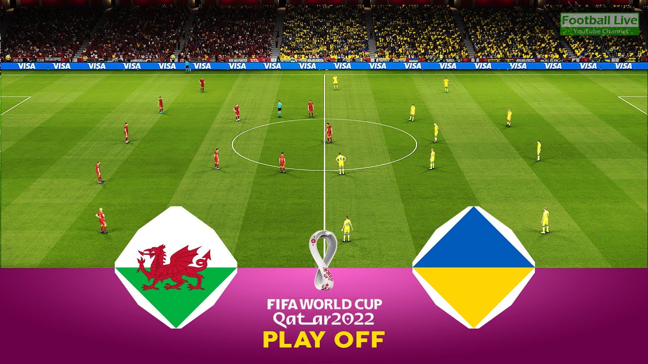 WALES vs UKRAINE Live FIFA World Cup 2022 Play Off Final Full Match HD PES Gameplay