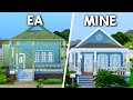 i tried to fix the ugliest starter home in The Sims 4