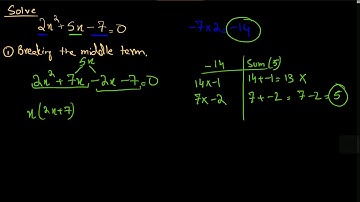 O level Math (IGCSE/GCSE) - Solving a l Quadratic Equation with Middle term breaking