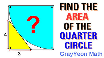 Find the area of the quarter circle Important Geometry skills explained #geometryskills