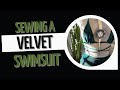 SEWING A VELVET SWIMSUIT FROM SCRAP FABRIC