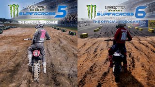 Supercross 5 vs Supercross 6 | Direct Comparison