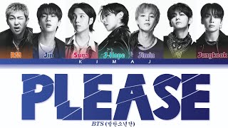 [BTS] 'Please' Color Coded Lyrics Han/Rom/Eng
