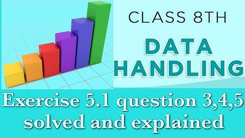 Ex.5.1 Q.3-5 Chapter:5 Data Handling | Ncert Maths Class 8 | Cbse.