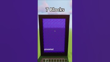 Minecraft: How Big Can Be Nether Portal #shorts