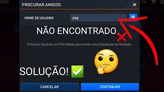 COMO ACHAR O NICK DO SEU AMIGO NO FIFA MOBILE 