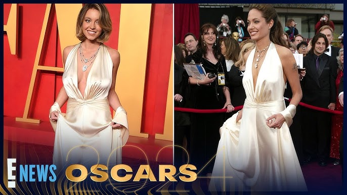 Sydney Sweeney Wears Angelina Jolie S 2004 Oscars Dress See The Twinning Moment