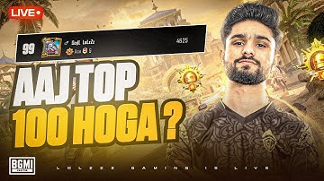 SERIOUS RANK PUSH TO TOP 50 | CLASSIC HACKER IS BACK | BGMI LIVE