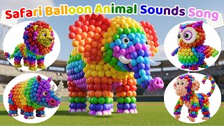 🎈Safari Balloon Animal Sounds Song 🦁🐘 | Funny Popping Balloons & Animal Sounds for Kids 🎶 screenshot 1