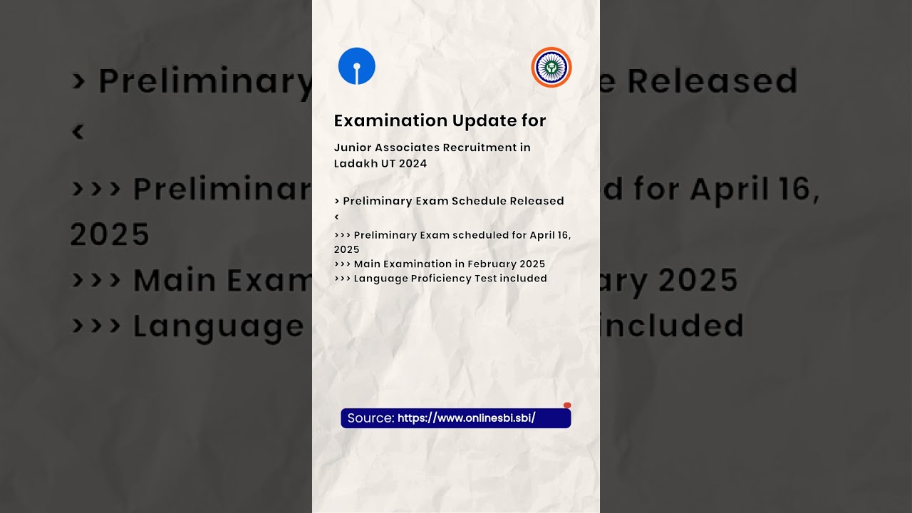 🔔 Government Job Alert!: 📢 Junior Associates Recruitment in Ladakh UT 2024