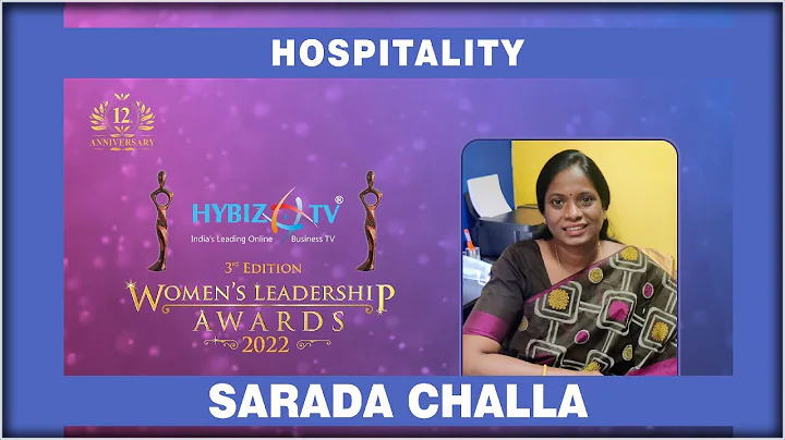 Sarada Challa - Hospitality Category Award || Wome...