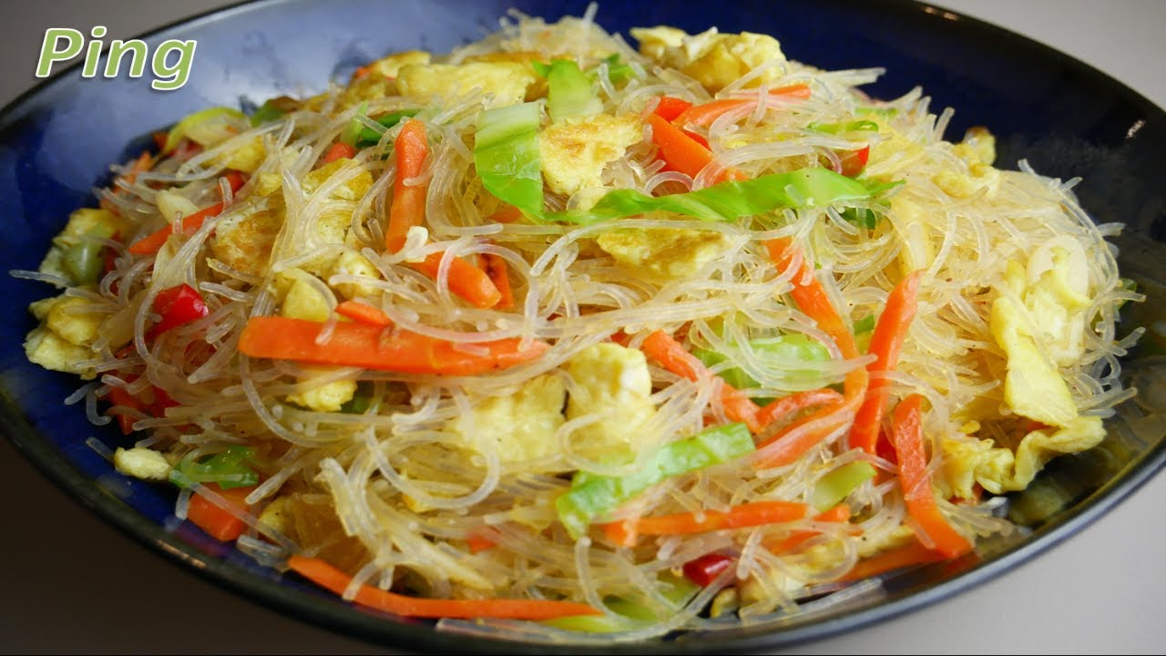 Glasnudeln mit Eiern und Gemüse/Einfach und lecker asiatisch kochen ...