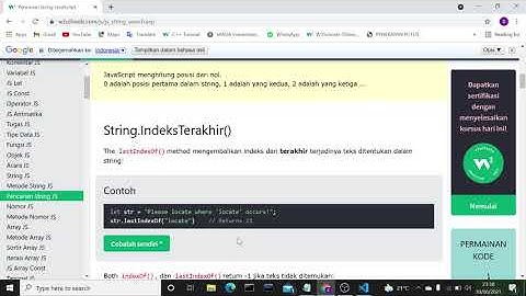 TUGAS 3 PEMROGRAMAN DASAR : JAVASCRIPT ( Event, String, Number, dan Array)