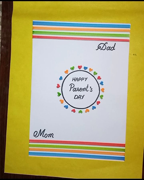 parents day handmade card