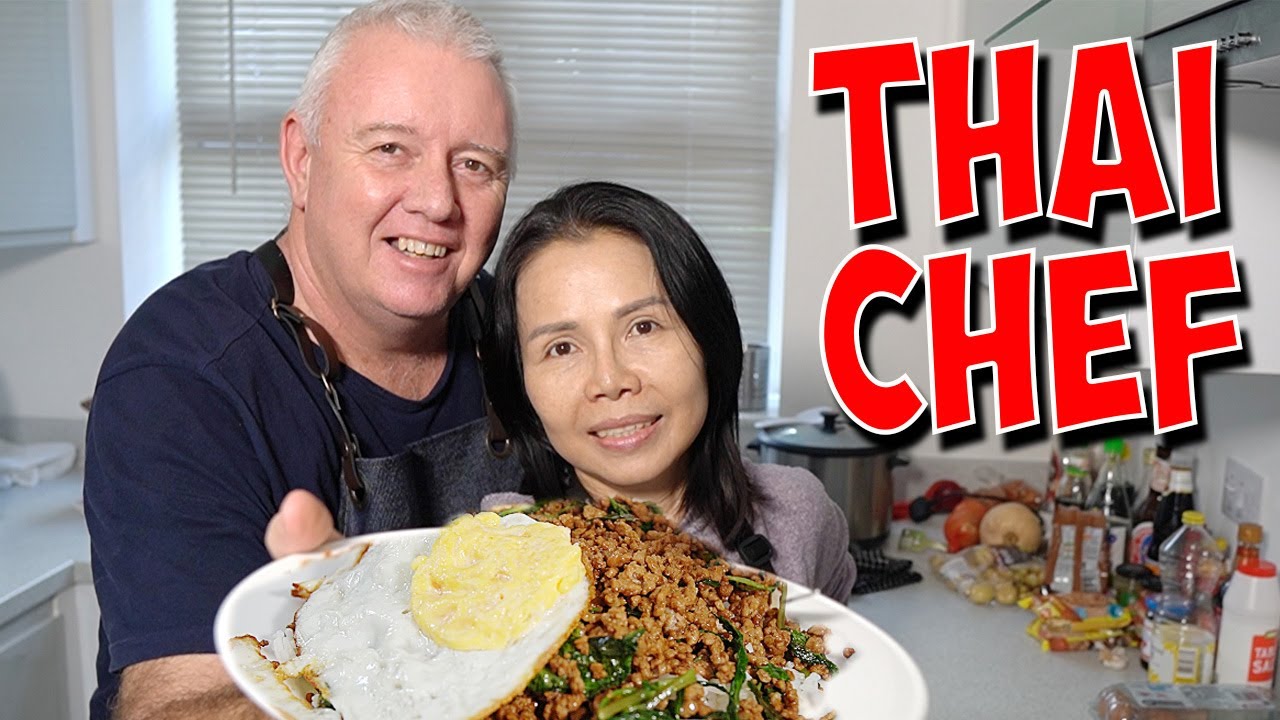 Pad Kra Pao Moo with the Best Thai Chef 💞🙏 TH