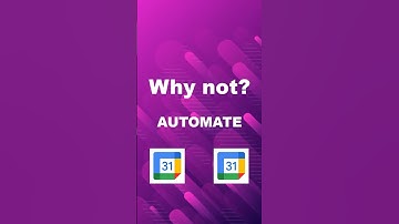 Sync 2 Google Calendars Automatically #shorts #automation #googlecalendar