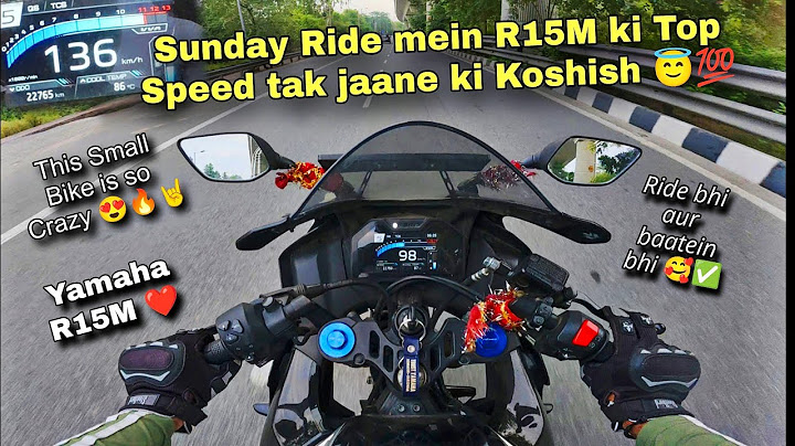 Sunday Morning Ride and Top Speed Test in my Yamaha R15M ❤️😊 | r15m 2025