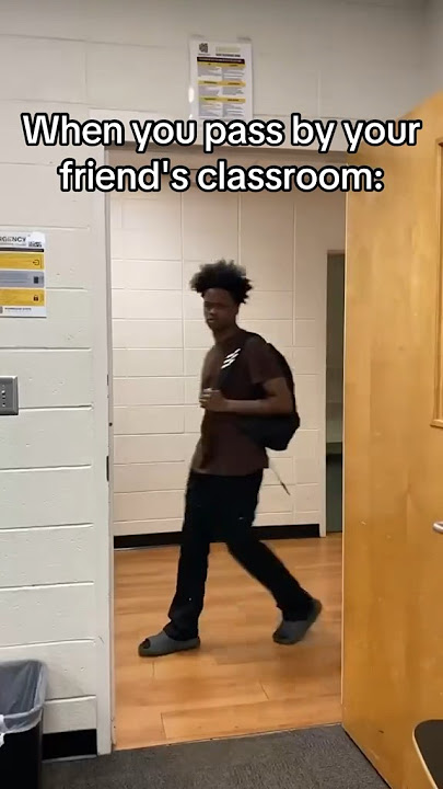 When you pass by your friend’s classroom￼🫡#shorts #mustwatch