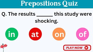Prepositions Quiz For Beginners_06 l Can you pass this test? #englishgrammar #prepositions