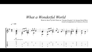 Fingerstyle Guitar - Louis Armstrong - What A Wonderful World G (From Hits Collection Nr.4)