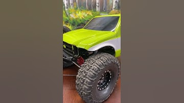 Behr Venom paint on F350 hard body on SCX10 III, added Treal parts