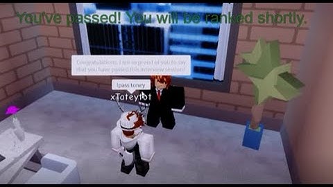 ROBLOX | Bloxton Hotels -  How to pass the interviews,  (Featuring Tate!)