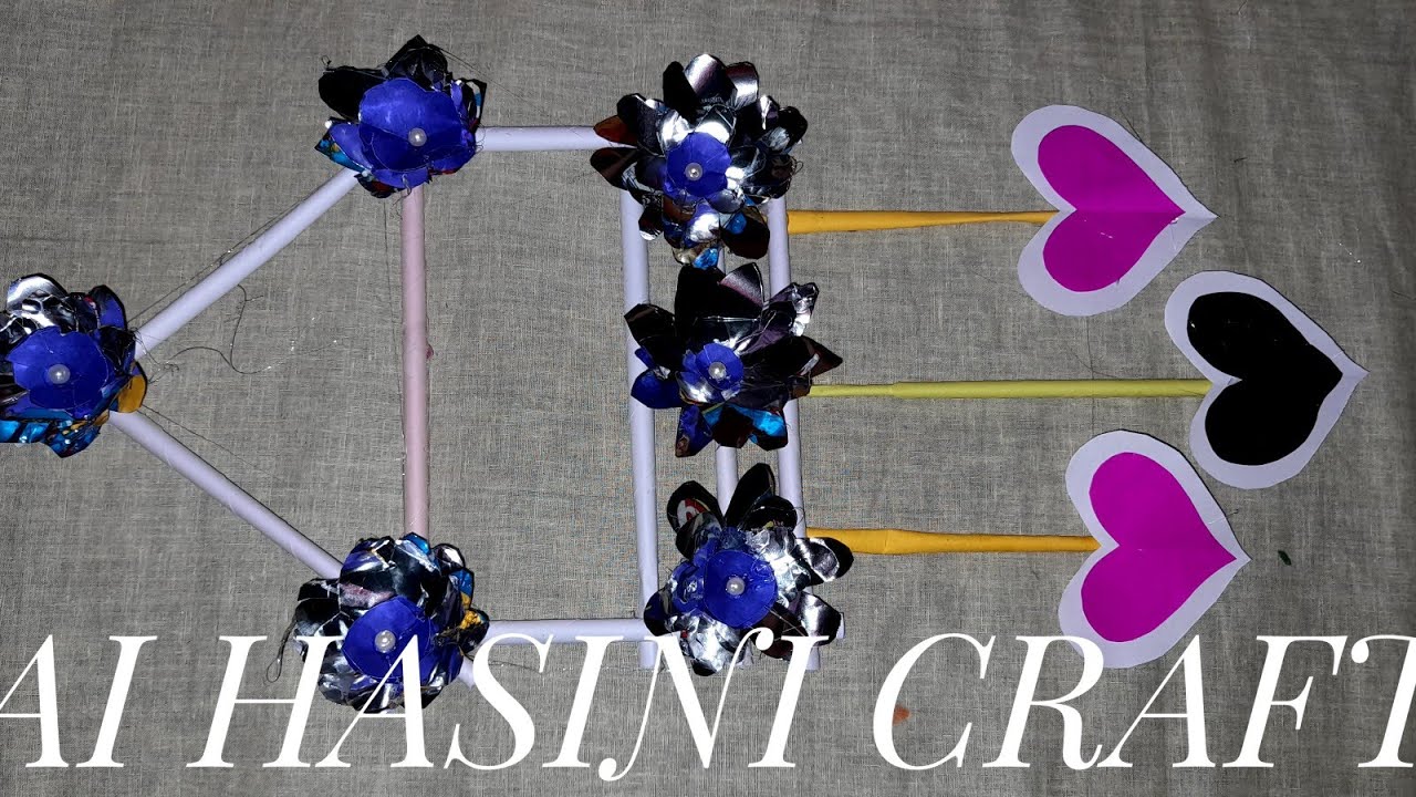 reuse of popcorn packets making of wall hanging YouTube