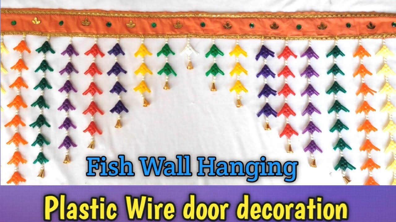 Fish Wall Hanging  Plastic wire door decoration 