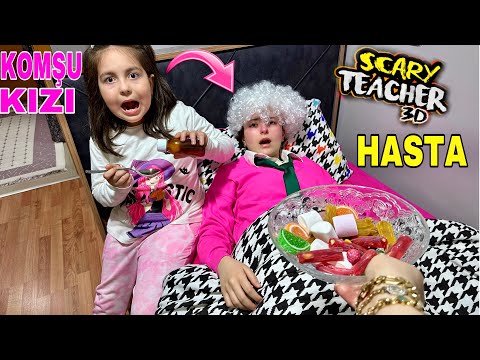 SCARY TEACHER KOMŞU KIZI HASTA ZEYNEP HİRANUR/بابا جاب لي بالون - جنى مقداد | طيور بيبي