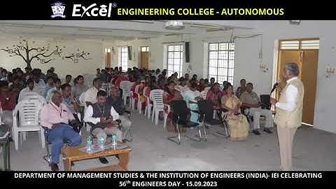 Excel Engineering College(Autonomous) -  56th Engineers Day - 2023