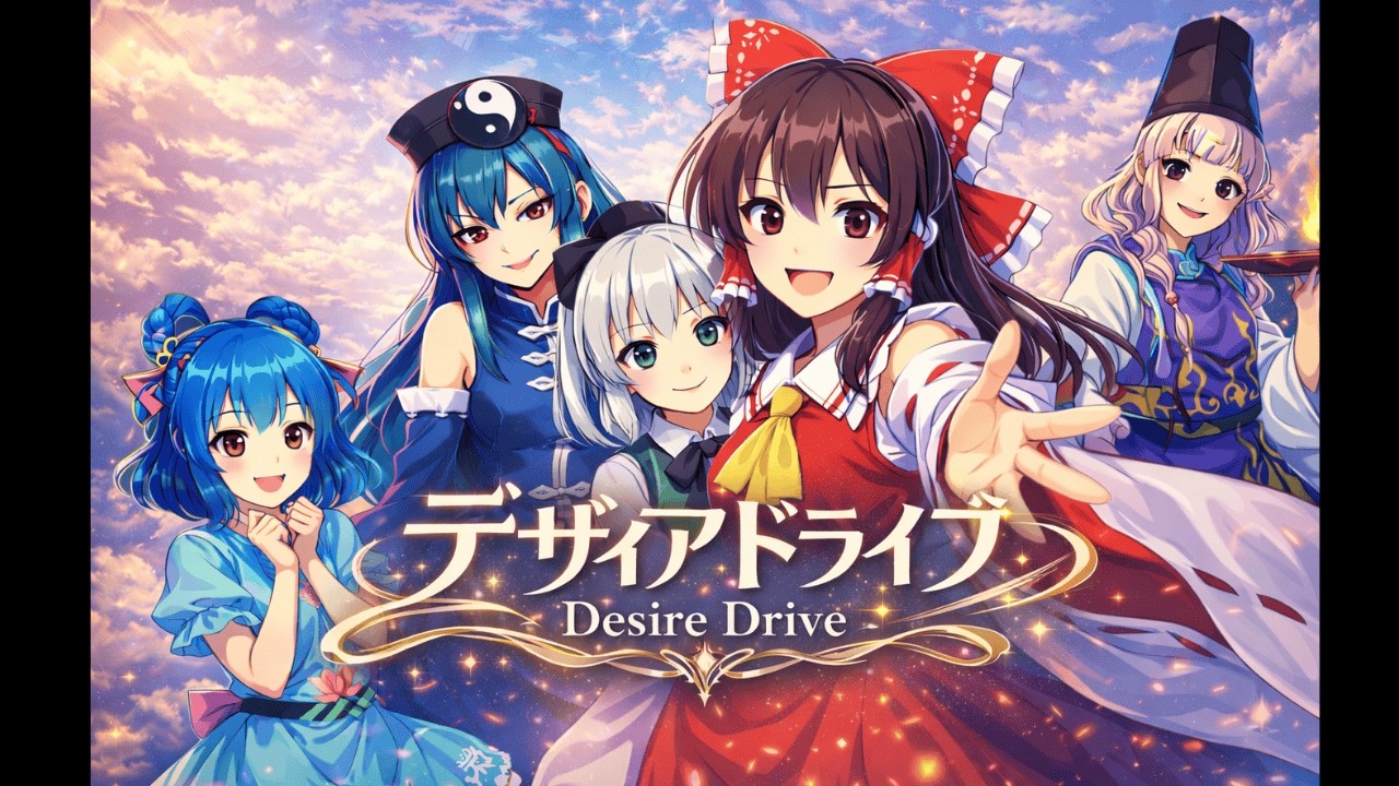 【東方作業用BGM】デザイアドライブ アレンジメドレー｜ユーロビートやJ-Coreなど全8種【SONICA TOKYO】