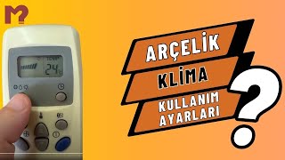 Arçelik Klima Kumandası Kullanımı Ayarları Beko LG