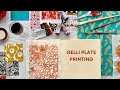 How to Create Beautiful Collage Papers With a Simple Gelli Plate Printing Technique.