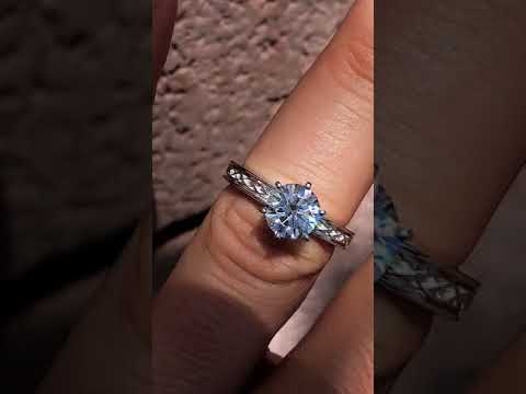 Moissanite Celtic Knot Solitaire Ring ring video
