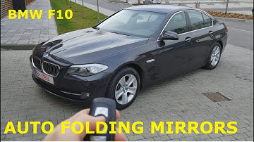 BMW F10 Auto folding mirrors, windows roll up / down