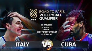 Italy vs Cuba | Volleyball Olympic QT 2023