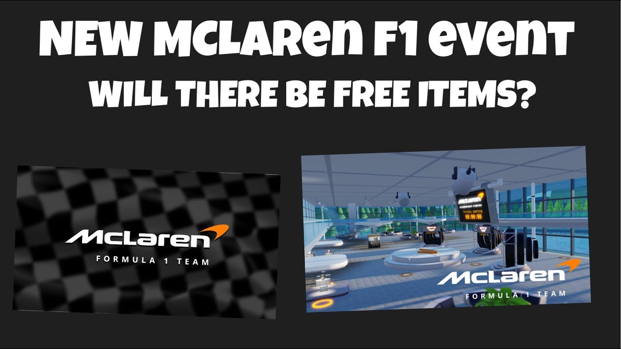 New McLaren F1 Event on Roblox (Free Items?) McLaren F1 Racing