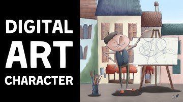 Mickey Mouse in Paris | Timelapse Digital Drawing #timelapse #drawing #paris