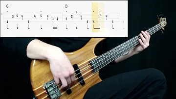 Dua Lipa - Don't Start Now (Bass Cover) (Play Along Tabs In Video)