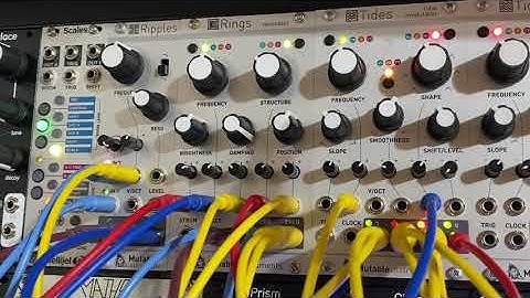 EURORACK - THREE Module Challenge (MUTABLE INSTRUMENTS EDITION): Tides (v2), Rings, Ripples (v2)