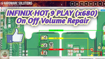 INFINIX HOT 9 PLAY (x680) On Off Volume Repair Solution Diagram