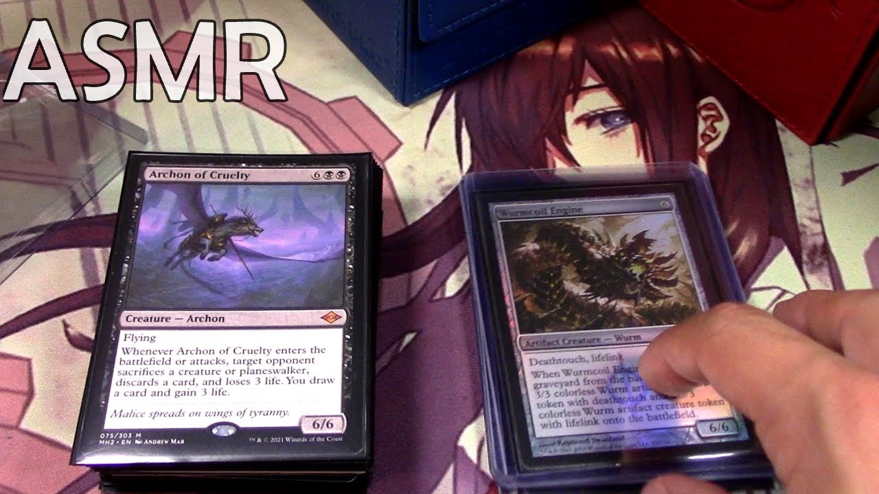 ASMR MTG Building a FUN Modern Deck with Wurmcoil Engine